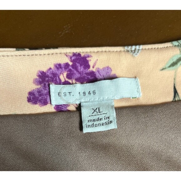 C Est 1946 Slip Dress Blue Floral Sleeveless Womdn's Size XL Wrap Front - Picture 10 of 12